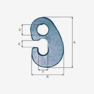 AMS-Products-G-Hooks-links-G-hook-Steel-Blue painted