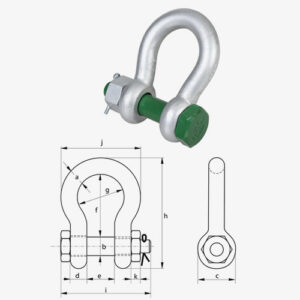 Green Pin® Bow Shackle BN
